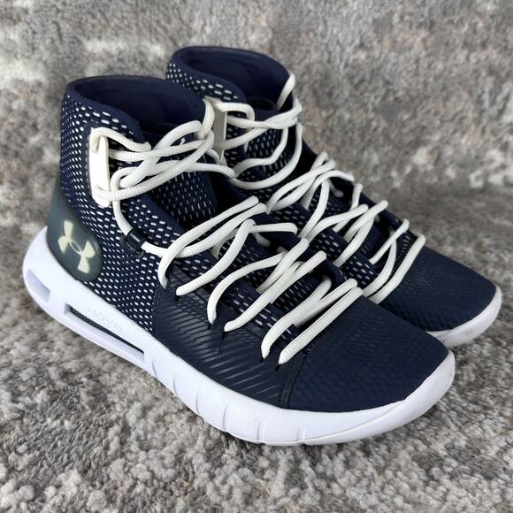 Under Armour Other - Under Armour Size 8 HOVR Havoc Basketball Shoes Midnight Navy White Sneakers